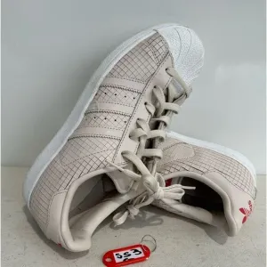 Adidas Superstar Size 6 Shoes Beige Athletic Casual Sneakers Low  F37787
