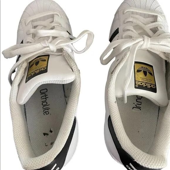 Adidas Superstar White Sneakers size mens 6