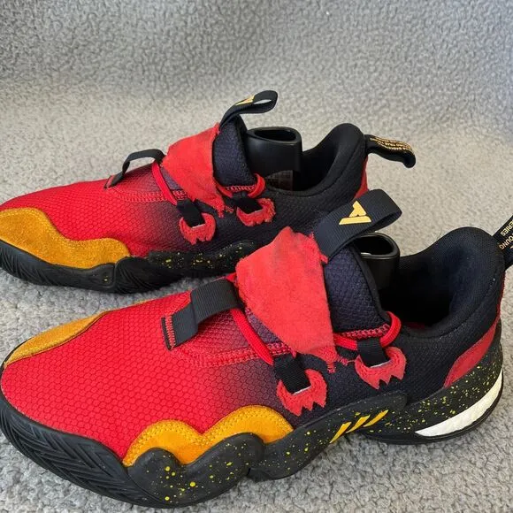 Adidas Trae Young 1 Mens 8.5 Red Running Basketball Shoes Sneakers GY3772