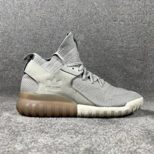 ADIDAS Tubular X Primeknit S74931 Light Grey Granite Athletic Shoes Men’s Sz 12