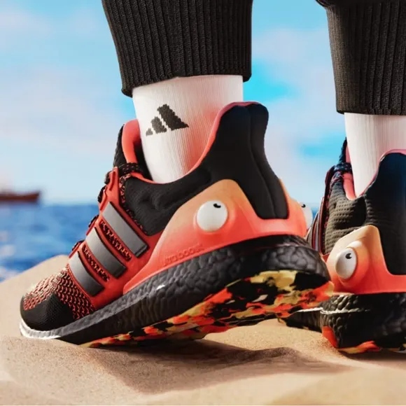 Adidas ULTRABOOST 1.0 FORTNITE SHOES Black and Orange Running Shoes