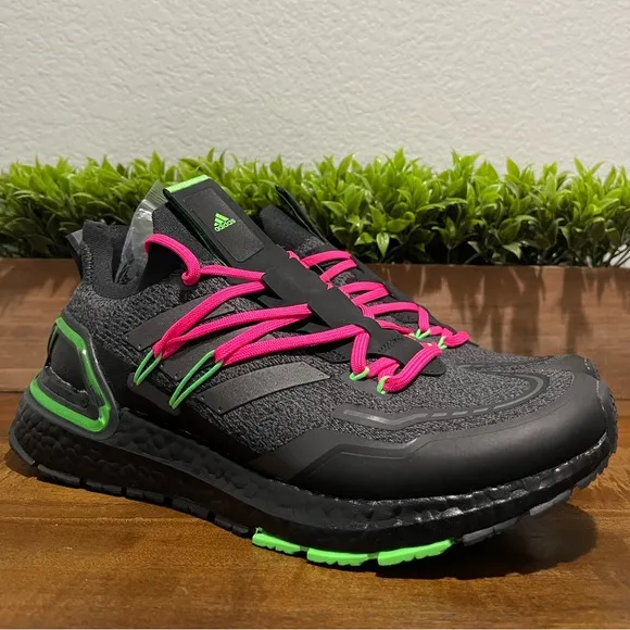 Adidas UltraBoost 20 Explorer Night Metallic Lime Shoes Black GZ7362 Mens Size 9
