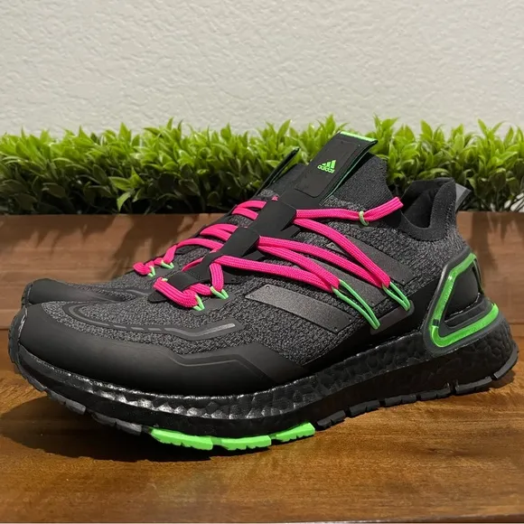Adidas UltraBoost 20 Explorer Night Metallic Lime Shoes Black GZ7362 Mens Size 9