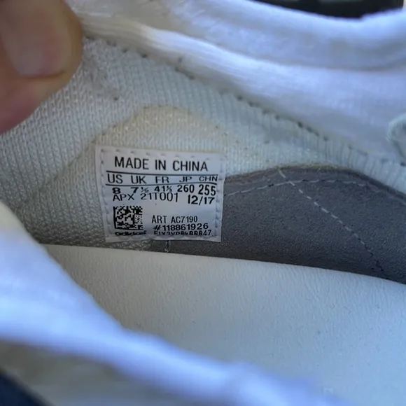 adidas White and Black Sneakers