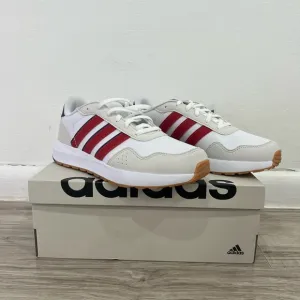 Adidas White and Red Sneakers Adidas run 60s j unisex running shoes size 4