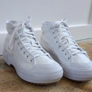 Adidas | White High Top Platform Sneakers Nizza