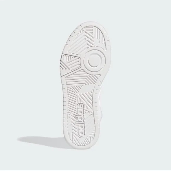 adidas Women 8 White Hoops 3.0 Mid Classic Shoes Tennis Shoes Sneakers Run SR6