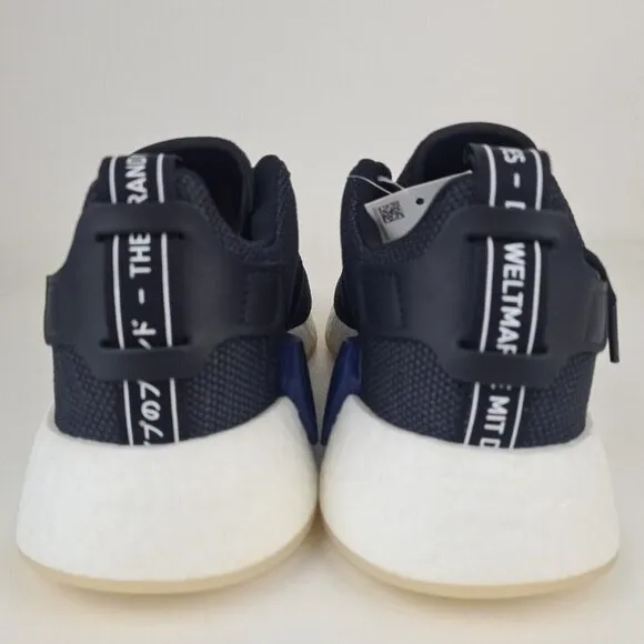 Adidas Women's NMD R2 Sports Sneakers Athletic Shoes Black Blue SZ 10