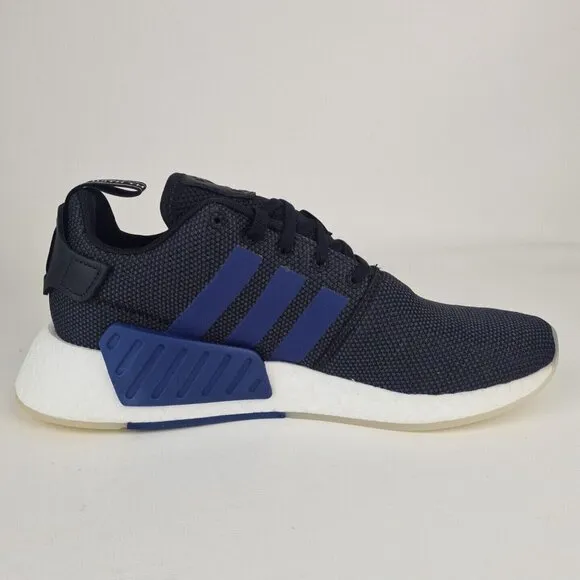 Adidas Women's NMD R2 Sports Sneakers Athletic Shoes Black Blue SZ 10
