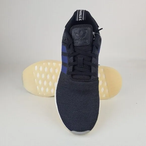 Adidas Women's NMD R2 Sports Sneakers Athletic Shoes Black Blue SZ 8
