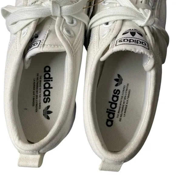 adidas Women's sz 10 White Nizza Platform Sneaker New in Box