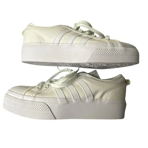 adidas Women's sz 10 White Nizza Platform Sneaker New in Box
