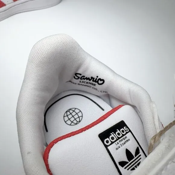 Adidas x hello Kitty Superstar CF1 GV8863 White Red 4K 19 3K Toddler Sneaker