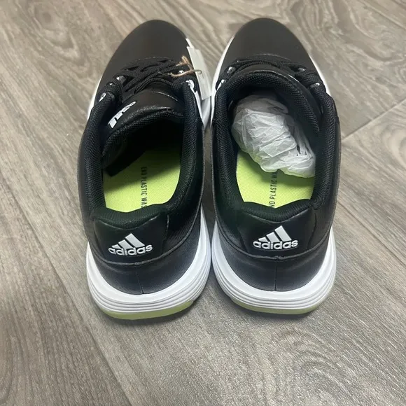 Adidas Youth 4.5 Golf Shoes Spiked Black White Performance Comfort Size