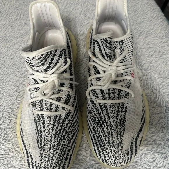 Adidas Zebra Pattern Sneakers with Cream Sole