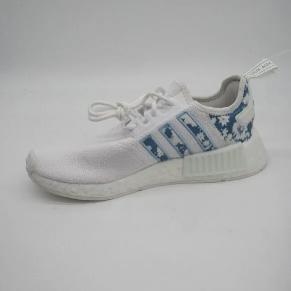 ADIDAS NMD_R1 WOMEN'S SNEAKERS IN WHITE/BLUE