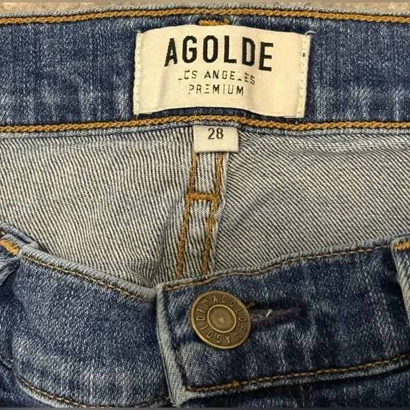 AGOLDE Los Angeles Premium Women’s Distressed Denim Jeans Size 28