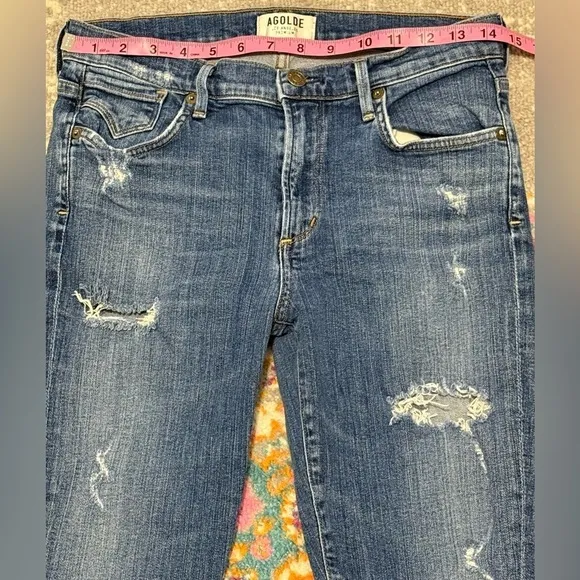 AGOLDE Los Angeles Premium Women’s Distressed Denim Jeans Size 28