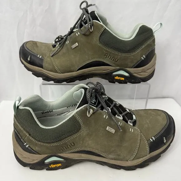 Ahnu Montara II Shoes Women's 11 Vibram Waterproof Hiking Leather Low Top