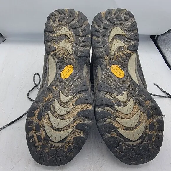 Ahnu Montara Womens 8 Brown Waterproof Hiking Boots Vibram Soles Hiking Camping