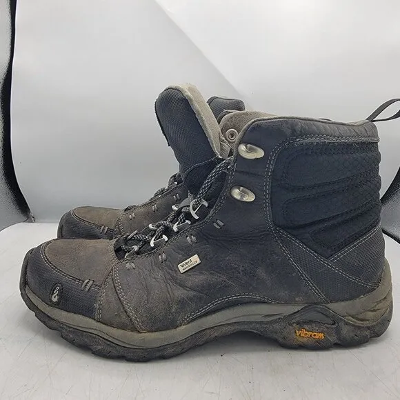Ahnu Montara Womens 8 Brown Waterproof Hiking Boots Vibram Soles Hiking Camping