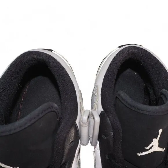 Air Jordan 1 Strap Low 'Black Matte Silver' Sneakers 574420-003 Men's 8.5