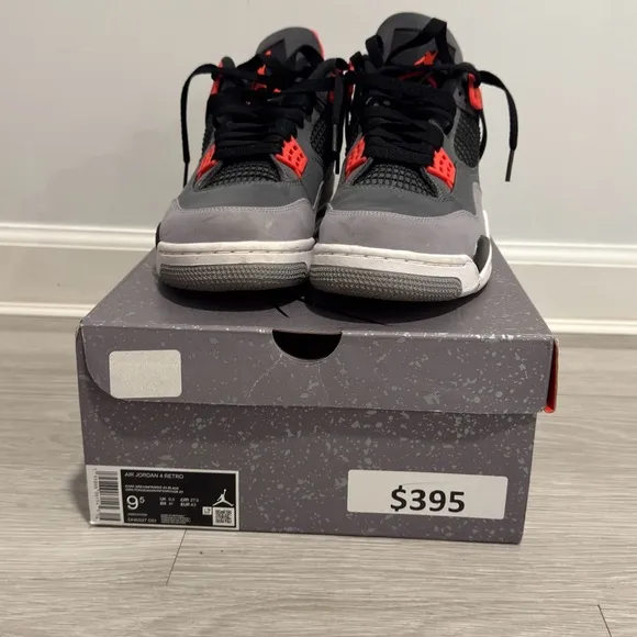 Air Jordan ‘4 Retro Infraded Men 9.5