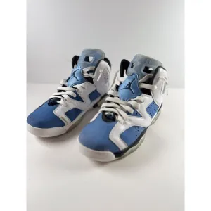 Air Jordan 6 Retro GS UNC Kids Shoes Blue Athletic Sneaker US 6.5Y 384665-410