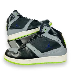 Air Jordan 1 Flight Black / Grey / Lime 630919-070 Rare Youth 6.5