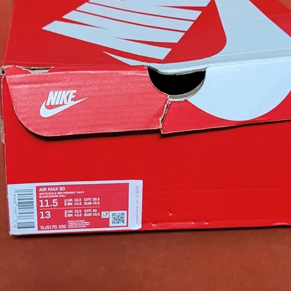 Air Max 90 &quot;USA Denim&quot; DJ5170 100 Men's Size 11.5