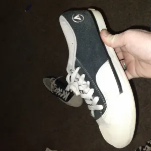Airwalk Black and White Canvas Sneakers