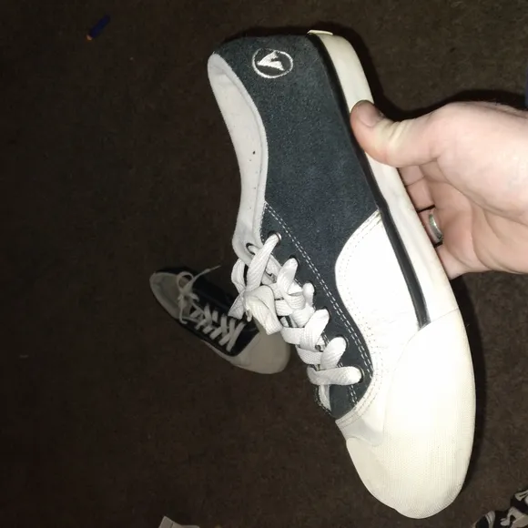 Airwalk Black and White Canvas Sneakers
