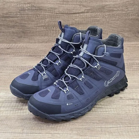 Aku Selvatica MID GTX Men's Size 11.5 Blue Waterproof Hiking Boots (672)