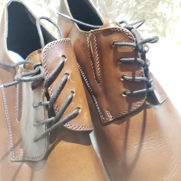 ALDO Cognac Derby Shoes Size 9.5
