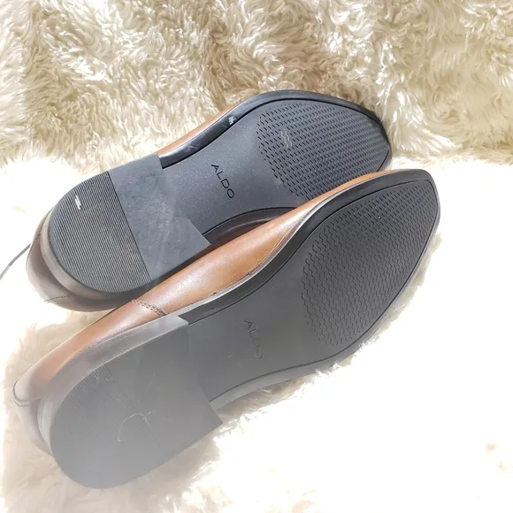 ALDO Cognac Derby Shoes Size 9.5