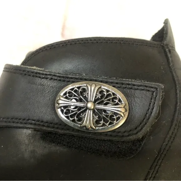 Alegria by PG Lite Caiti Black Leather Bootie size 37 EU 7-7.5 US