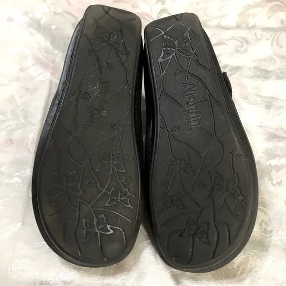 Alegria by PG Lite Caiti Black Leather Bootie size 37 EU 7-7.5 US