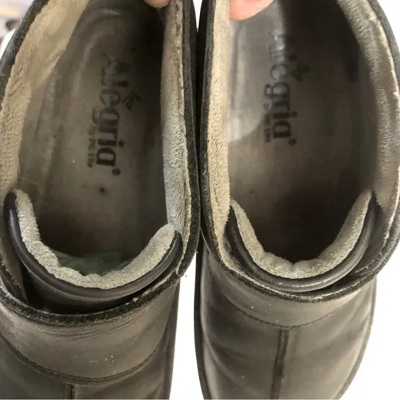 Alegria by PG Lite Caiti Black Leather Bootie size 37 EU 7-7.5 US