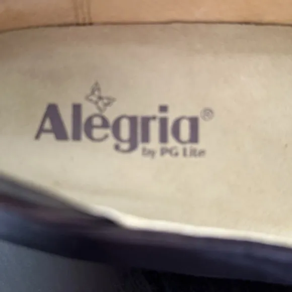 Alegria by PG Lite Leather Slip On Loafer Shoes Brown Tay-617 EU 39 US 9