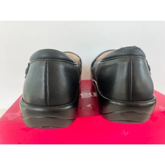 Alegria Keli Black Nappa Shoes Women's Size 41 Slip on Comfort Clog Nurses