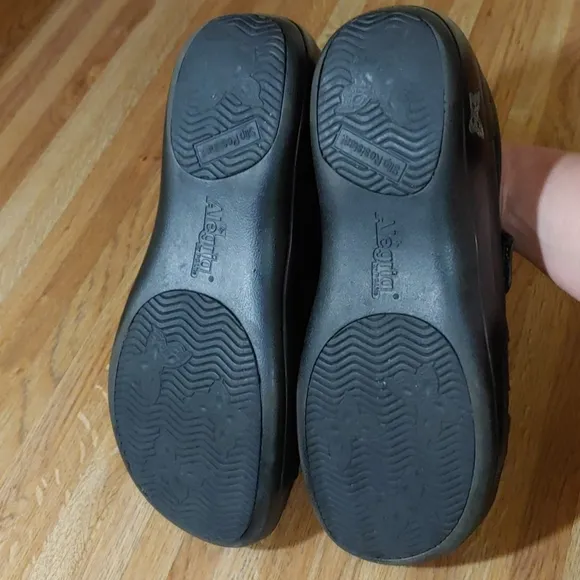 Alegria Khloe Black Nappa Professional Shoes 39