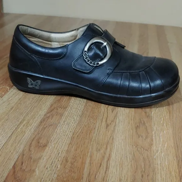 Alegria Khloe Black Nappa Professional Shoes 39