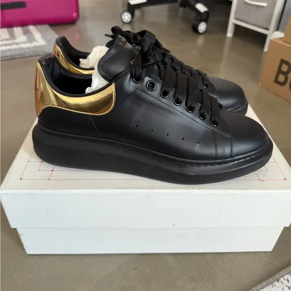 Alexander McQueen Black Gold Men’s Oversized Sneakers