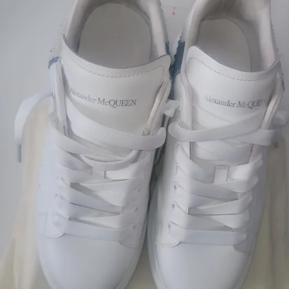 Alexander McQueen Chunky White Casual Sneakers With Box And Bag