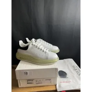 ALEXANDER MCQUEEN Men's Oversized Transparent Sole Sneakers SZ 44/11 WHITE/BLACK