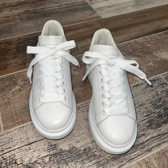 Alexander McQueen stylish women's white sneakers