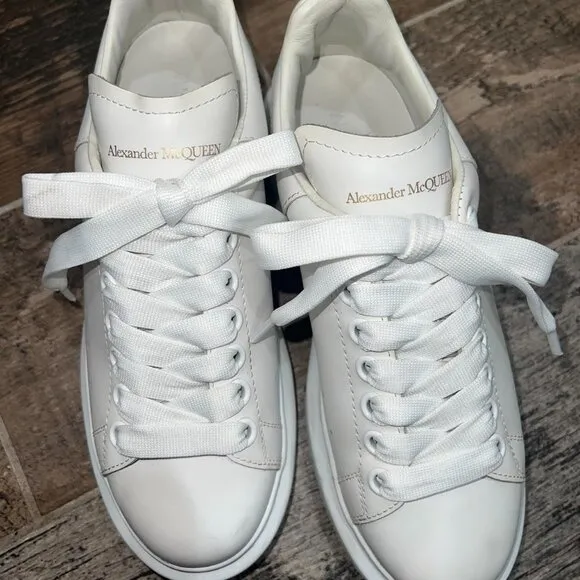 Alexander McQueen stylish women's white sneakers