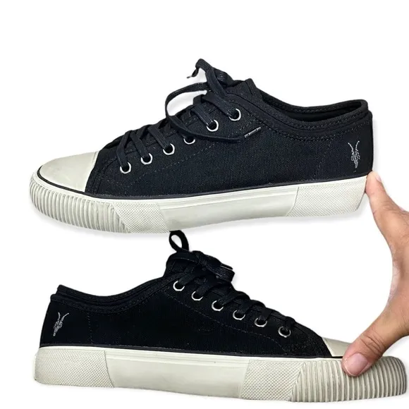 All Saints Canvas Lace Up Sneakers Sz 41