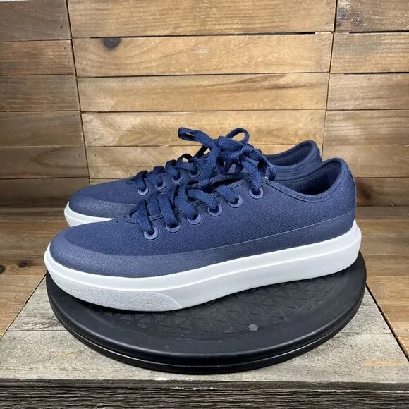 Allbirds Canvas Pacers 2 Womens Size 9 Navy Blue Lace Up Casual Sneakers