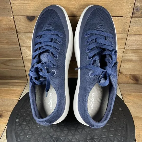 Allbirds Canvas Pacers 2 Womens Size 9 Navy Blue Lace Up Casual Sneakers